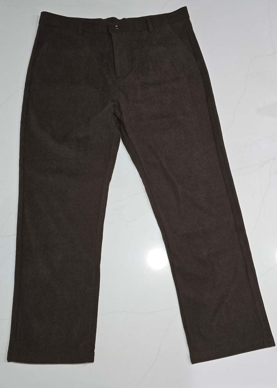 Brown Corduroy Casual Pants, Size 36